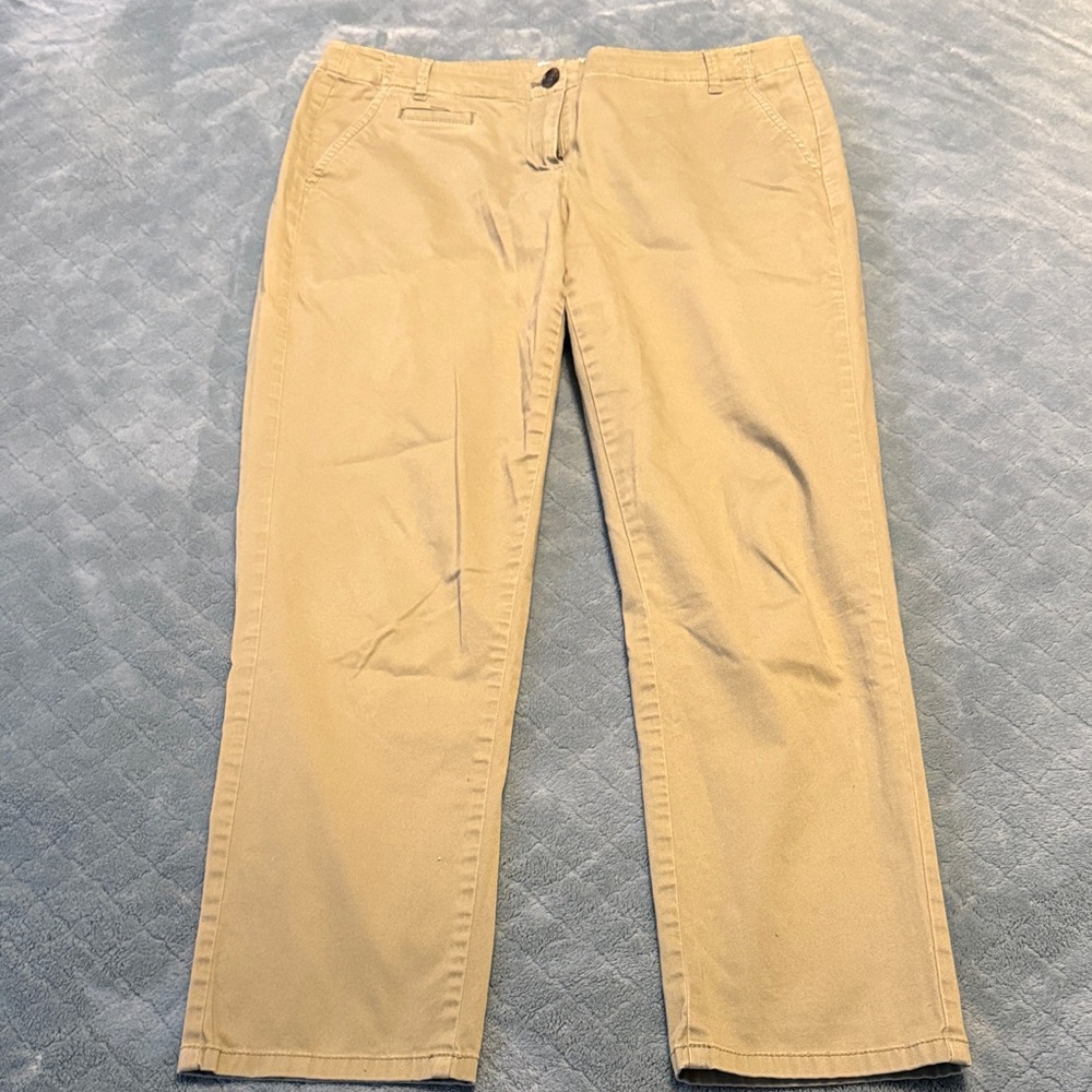 J. Jill live-in green chino